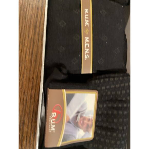 BUM Equipment Men's Gift Set Dress Socks 3 Pair Black Patterns 7-12 - Picture 2 of 6